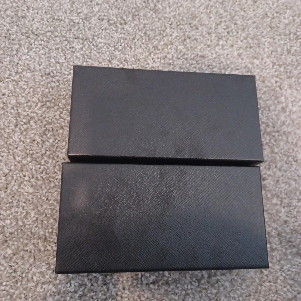 Prada‎ Glasses Gift Storage Box Only Black Saffiano Style Lot of 2